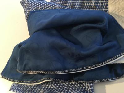$3700 NWT Auth. CHANEL '13S Collection White/Blue Zip BOLERO