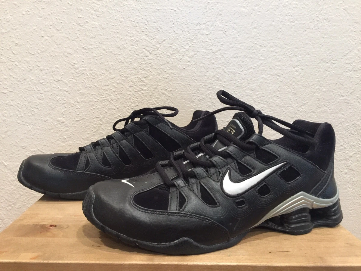 Pre Owned VGUC Nike Mens Shox Warrior Size 9.5 Black Athletic