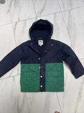 GYMBOREE BOYS JACKET FULLY LINED SNAPS AND ZIPPER BLUE AND GREEN SIZE MED 7-8