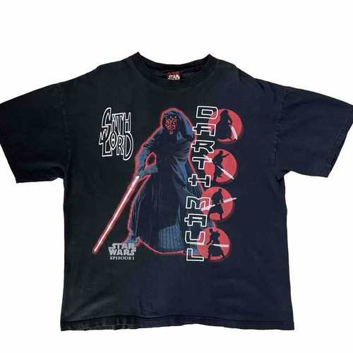 T-shirt Vintage Star Wars Dark Vador Démasqué - Taille XL Noir - Neuf Avec étiquettes