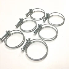 QTY 6 PREMIUM RADIATOR COOLANT HOSE CLS 2 1/2TO 2 DOUBLE WIRE & SEAL