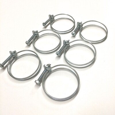 QTY 6 PREMIUM RADIATOR COOLANT HOSE CLS 2 1/2TO 2 DOUBLE WIRE & SEAL ECs