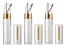 Silver Slim Tube Readers Compact Reading Glasses Aluminium Hard Case Portable 