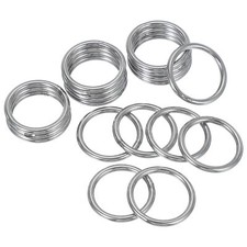 1.2" Metal O Ring 18 Pcs Heavy Duty 304 Stainless Steel O Rings Welded Round ...