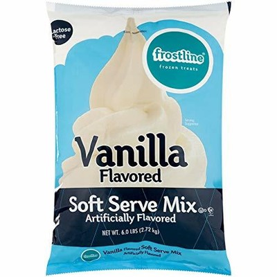 Frostline Vanilla Soft Serve Ice Cream Mix, 6 Pounds  Assorted Flavors , Sizes 