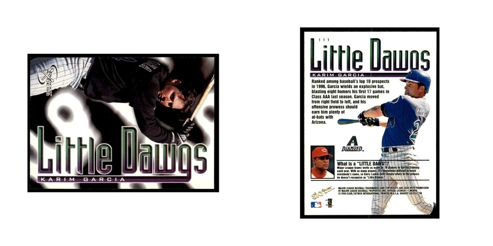 1998 SkyBox Dugout Axcess Karim Garcia Baseball Cards #111 - Image 3 of 3