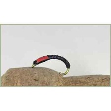 Buzzers, Trout flies, 12 Pack Black Red Cheek Mixed 10/12/14, Flexi Floss Buzzer