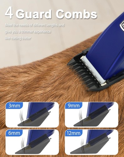 2 in 1 Dog Grooming Kit, Low Noise Dog Clippers for Thick Heavy Coats, Profes... - Picture 5 of 7
