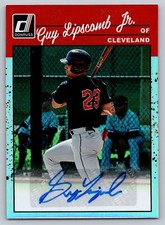 2023 Donruss Retro 1990 Auto #90S-FL Guy Lipscomb Jr. Cleveland Indians