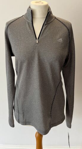 ADIDAS Golf New Womens Textured 1/4 Zip Top-Size Med-NWT - Picture 1 of 12