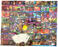 Aaahh Real Monsters 1995 Fleer Partial Trading Card Set 77/90 Lot +Coloring Card