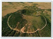 Vista Aérea Volcán Capulín Monumento Nacional Nuevo México Casi Nuevo Postal De Colección