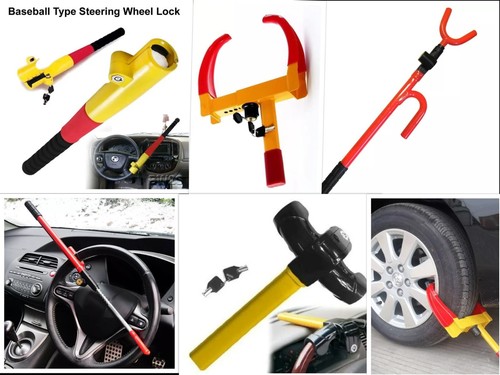 Cerradura de volante antirrobo universal de alta resistencia giratoria seguridad furgoneta coche - Imagen 1 de 15