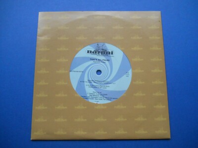 THAT'S ALL FOLKS / ANUSEYE - HYPNOTIC PULSE / FINE NEEDLE 7'' SINGLE 2010 EX