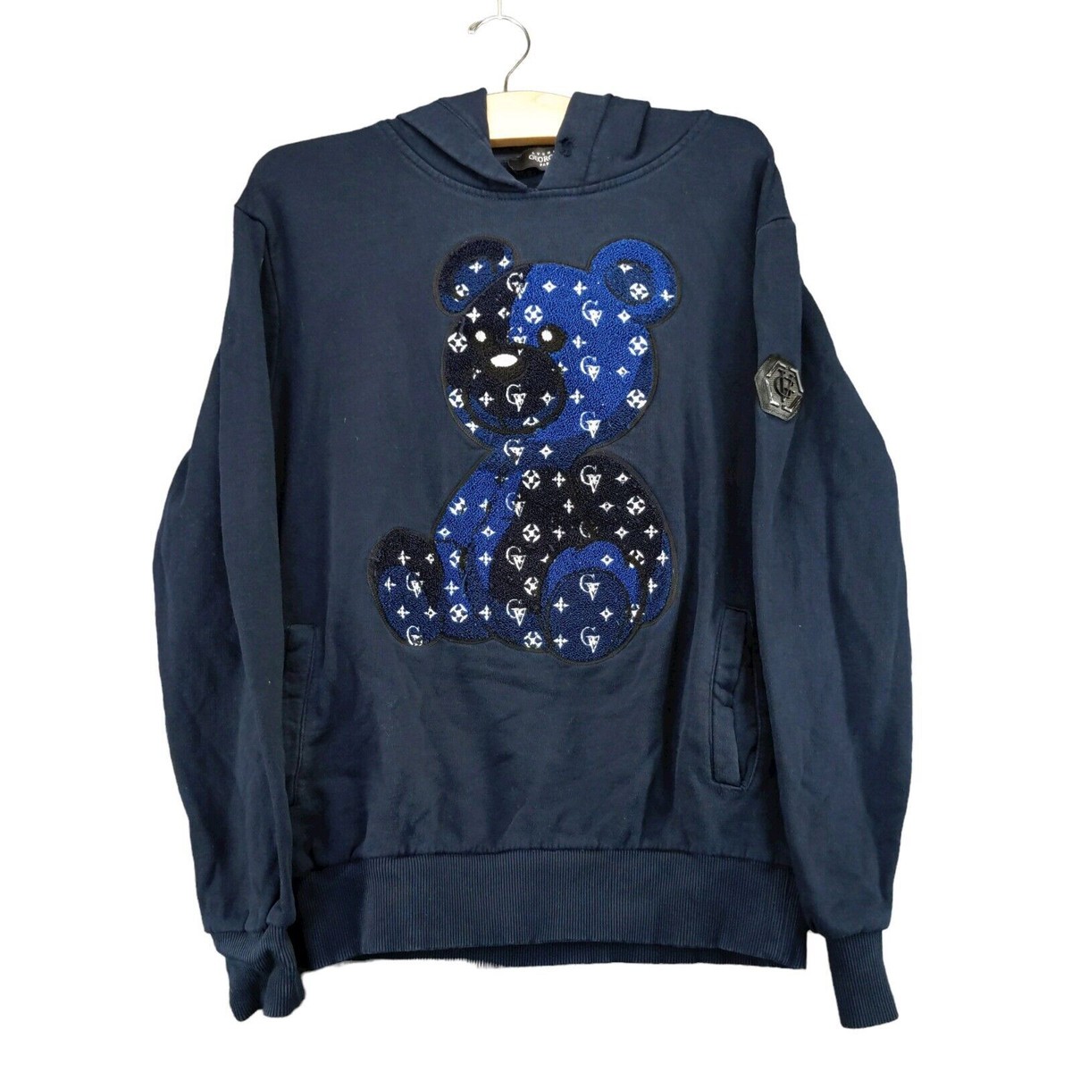 Blue Hoodie George Not Found Embroidered Hoodie QUEER Box Logo