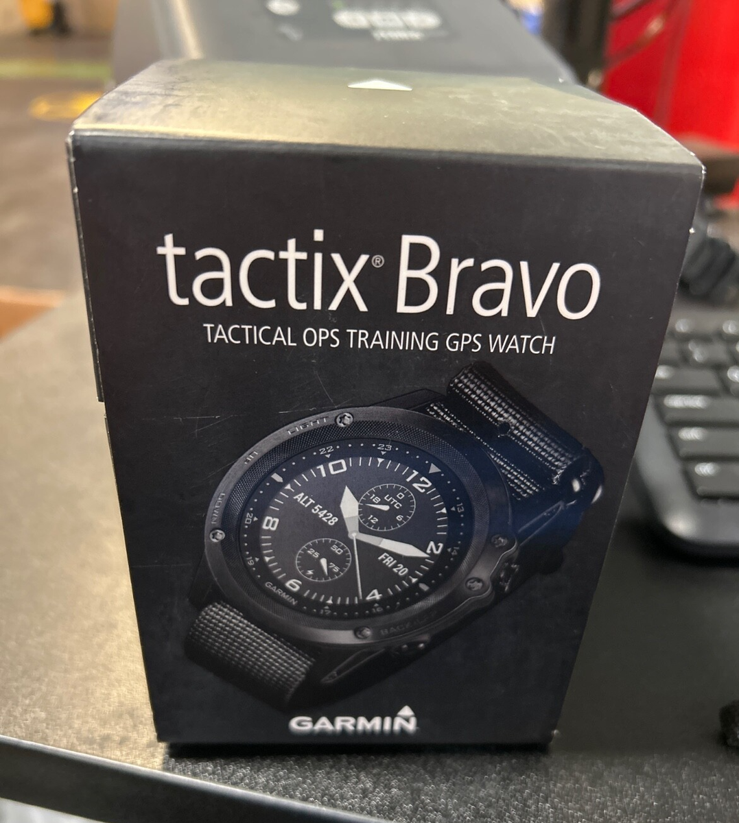 Garmin Tactix Bravo Tactical OPS Training GPS WATCH, Black with