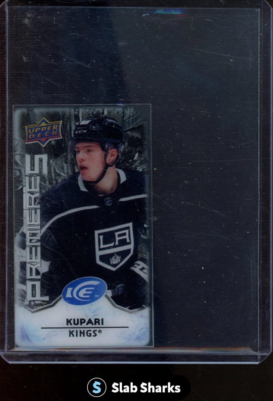 2021 UPPER DECK ICE #MI-29 RASMUS KUPARI MINI BLACK ICE PREMIERES ROOKIE RC /15