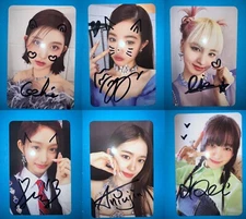 IVE LOVE DIVE Autographed Signed Photocard PC Fansign Event Prize Member Select