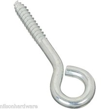 (100)-National Steel 3/8" X 4 1/2" X 3/4" Dia Eye Lag Screw Eye N220707