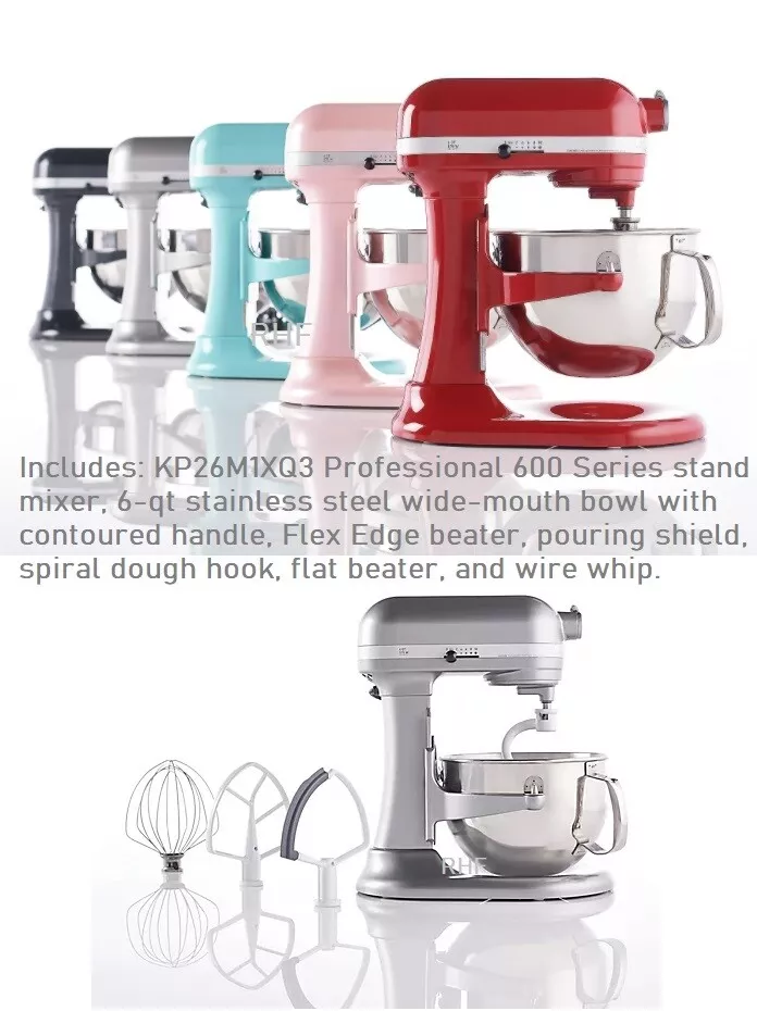 KitchenAid Pro 600 6-qt Bowl Lift Stand Mixer with Flex Edge and Pouring  Shield