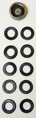 TEN NEW COLEMAN NO.3 GASKETS SEALS FOR COLEMAN SINGLE PIECE FUEL CAPS STOVES