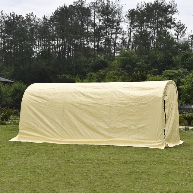 10x20ft canopy carport car shed shelter outdoor wood