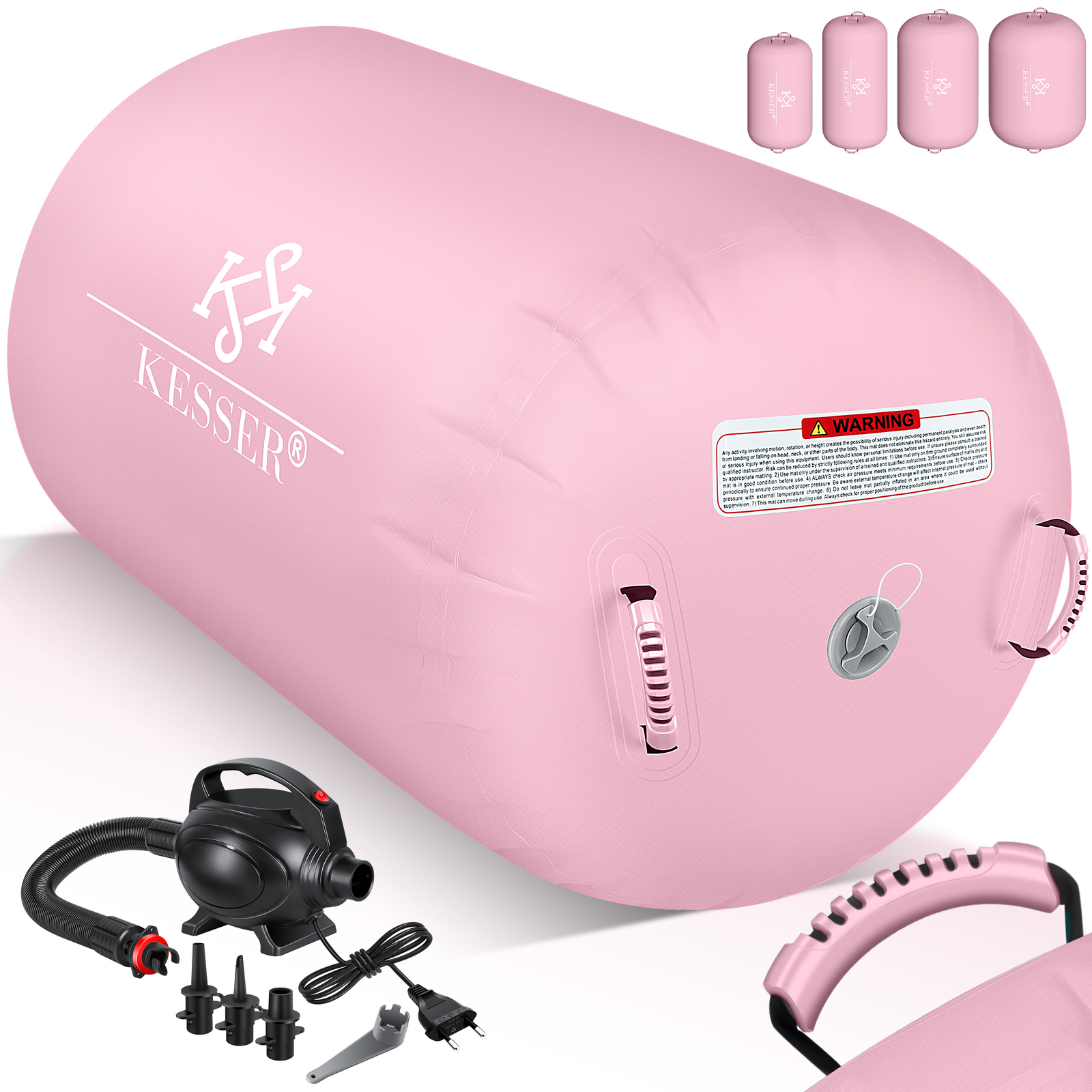 KESSER Air Rolle Track aufblasbare Turnmatte Tumbling Gymnastik Yoga Matte Pumpe