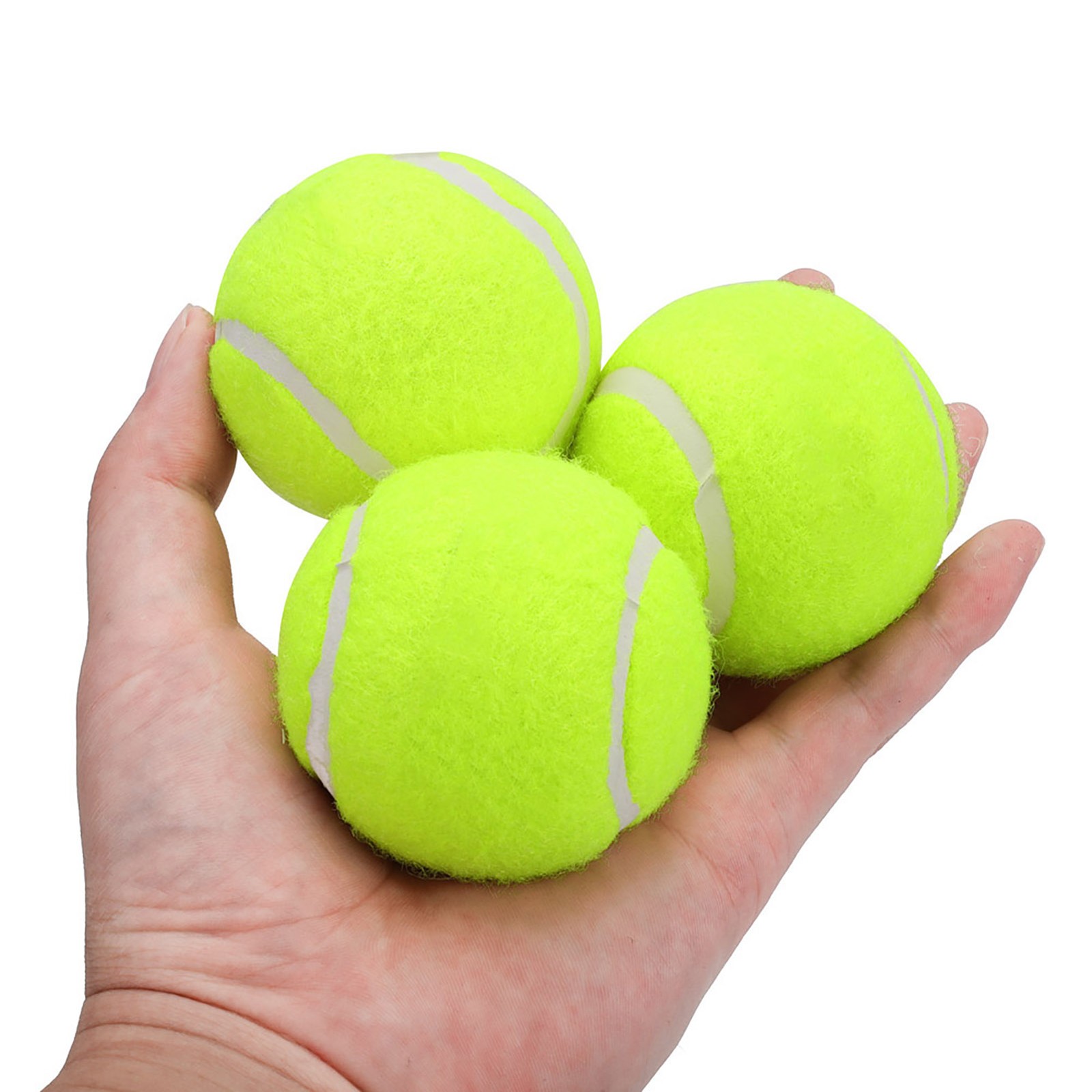 3Pcs Tennis Ball Prctice Balls For Competition Training Exercises EntertaiN CU