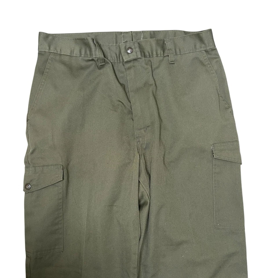 VTG Boy Scouts Pants Mens FITS 34x28 BSA Uniform Cargo Utility Waist Union - Image 4 of 4