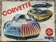 1975 Vintage Mpc Big 120 Corvette Spirit Of America 1-7530 Pre Owned Very Rare