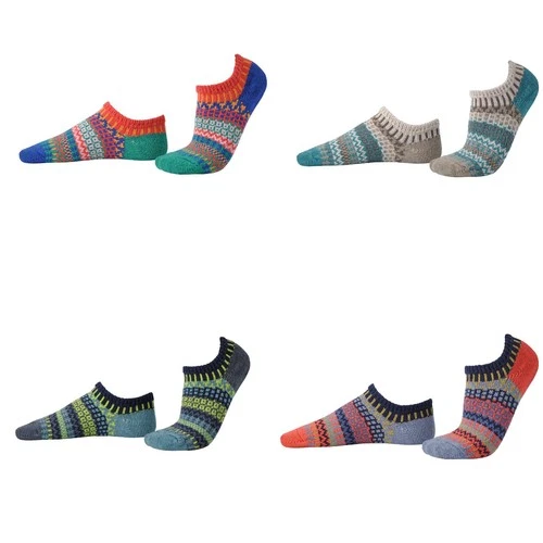 Unisex Ankle Trainer Socks Cushioned Mismatched Patterned Sports Soft Solmate