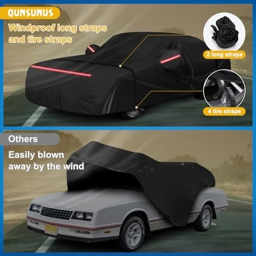 Водонепроницаемые автомобильные чехлы QUNSUNUS для Chevy Monte Carlo 1970-1988 - Изображение 4 из 4