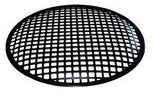 12 in Black Metal waffle-style Subwoofer Grill Pair - Universal Fit