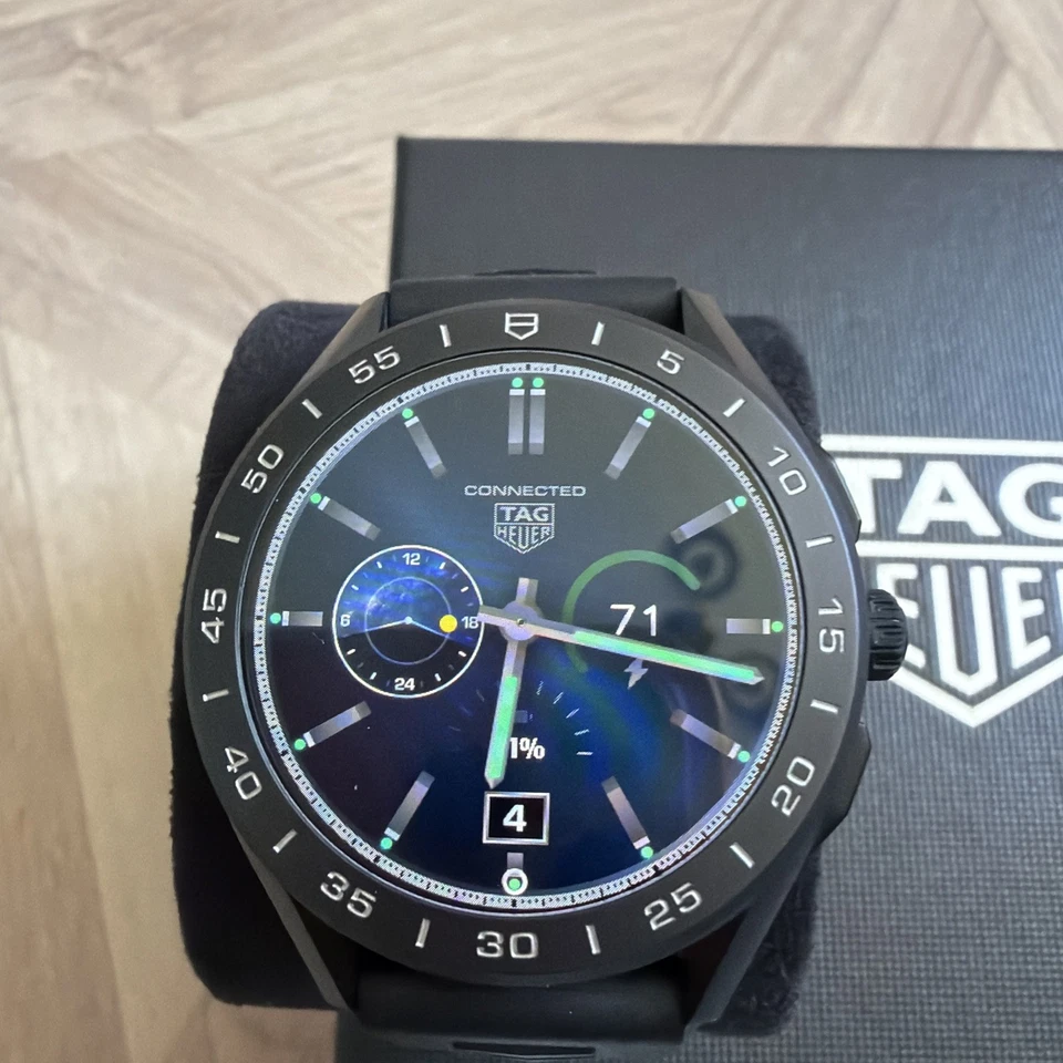 TAG Heuer Connected Men's Black Watch Titanium - SBG8A80 - Image 1 of 4