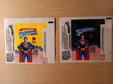Topps Superman serie 1 e 2 involucri 1978 LOTTO DI 20 NO CARDS vedi foto per condizioni