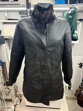 Montone shearling donna colore nero taglia 46 cod. AM596