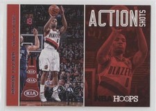 2013-14 NBA Hoops Action Shots Damian Lillard #19 09t8