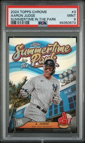 2024 Topps Chrome Baseball - Aaron Judge - Summertime in the Park #3 - PSA 9
