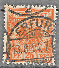 Deutsches Reich KRONE/ADLER 49b gestempelt geprüft (BPP WIEGAND)