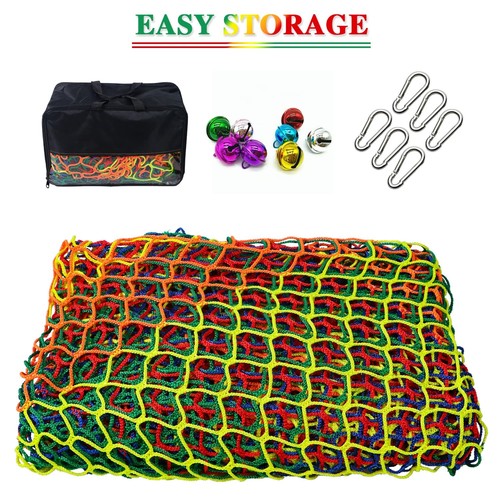 Climbing Cargo Net, 6.5' X 9.8' Double Layers Playground Safety Net, Kids Bac... - Picture 4 of 7