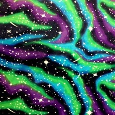 Nothern Lights Galaxy Print Fleece Fabric - 60" Wide - Sold by The Yard  Bolt