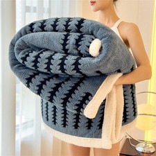 Super Thick Blanket Warm Flannel Soft Calming Cozy Queen Size Bed Sofa Nap