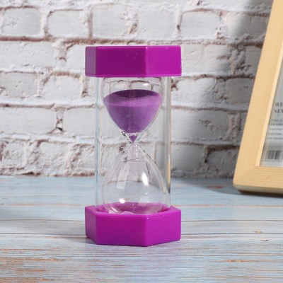  Sanduhr Home Office Sandglas Sand Clock Timer Geschenk (Lila 10 Minu AK