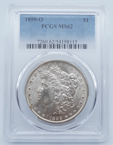 1899-O Morgan Silver Dollar PCGS MS62 - U2144