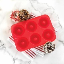 Set of 2 Silicone Donut Baking Pan Non Stick Donut Mold Bagel Pan Ice Ring Mold