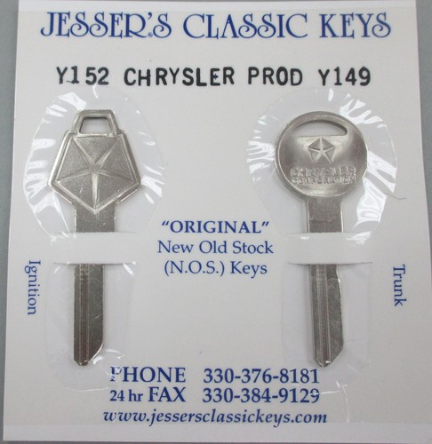 MOPAR NOS Original Keys DODGE 1969 1970 1971 1972 1973 1974 1975 1976 1977 1978 - Picture 4 of 5