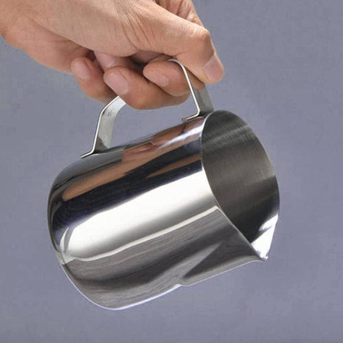 Milk Jug 350Ml / 12 Fl.Oz, Milk Frothing Jug,Stainless Steel Milk Pitcher for Ma - Picture 7 of 12