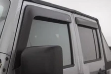 AVS 774034 Low Profile Window Deflectors For Fits 07-18 Jeep Wrangler Unlimited