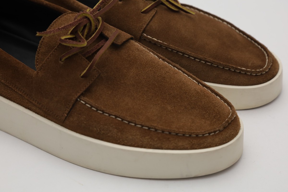 フラットシューズ Fear Of God Brown Suede Leather Slip-On Loafer Fear Of God Brown Suede Leather Slip-On Loafer Flat | THE LIST