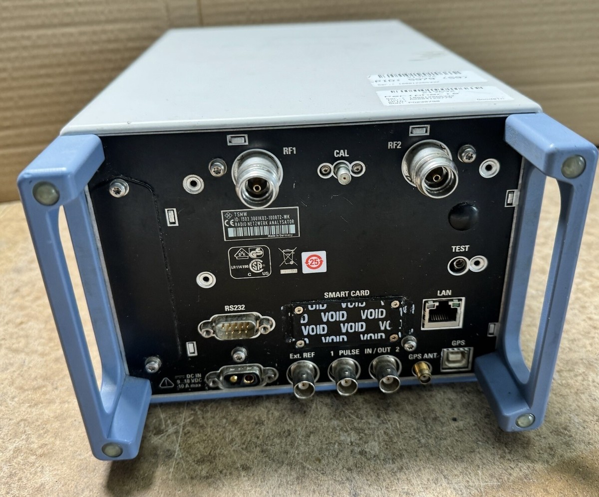 TSMW ROHDE & SCHWARZ UNIVERSAL RADIO NETWORK ANALYZER | eBay